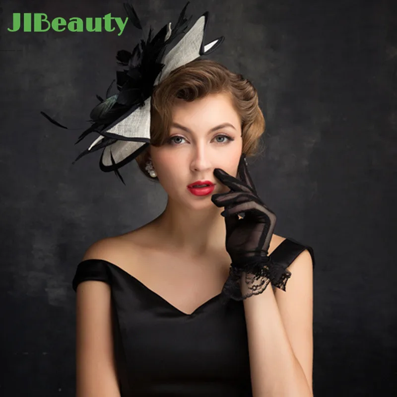 

QIANJI Fashion Hair Accessories Women Feather Headdress Apparel Accessories Jewelry Accessories For Weddings Banquet Events