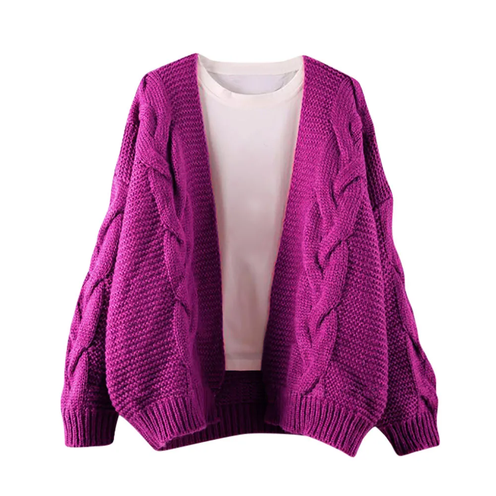 Fashion Knitted Cardigan Women Sweater Jumper Casual Ladies Long Sleevel Cardigans Coat Winter Warm Oversized |