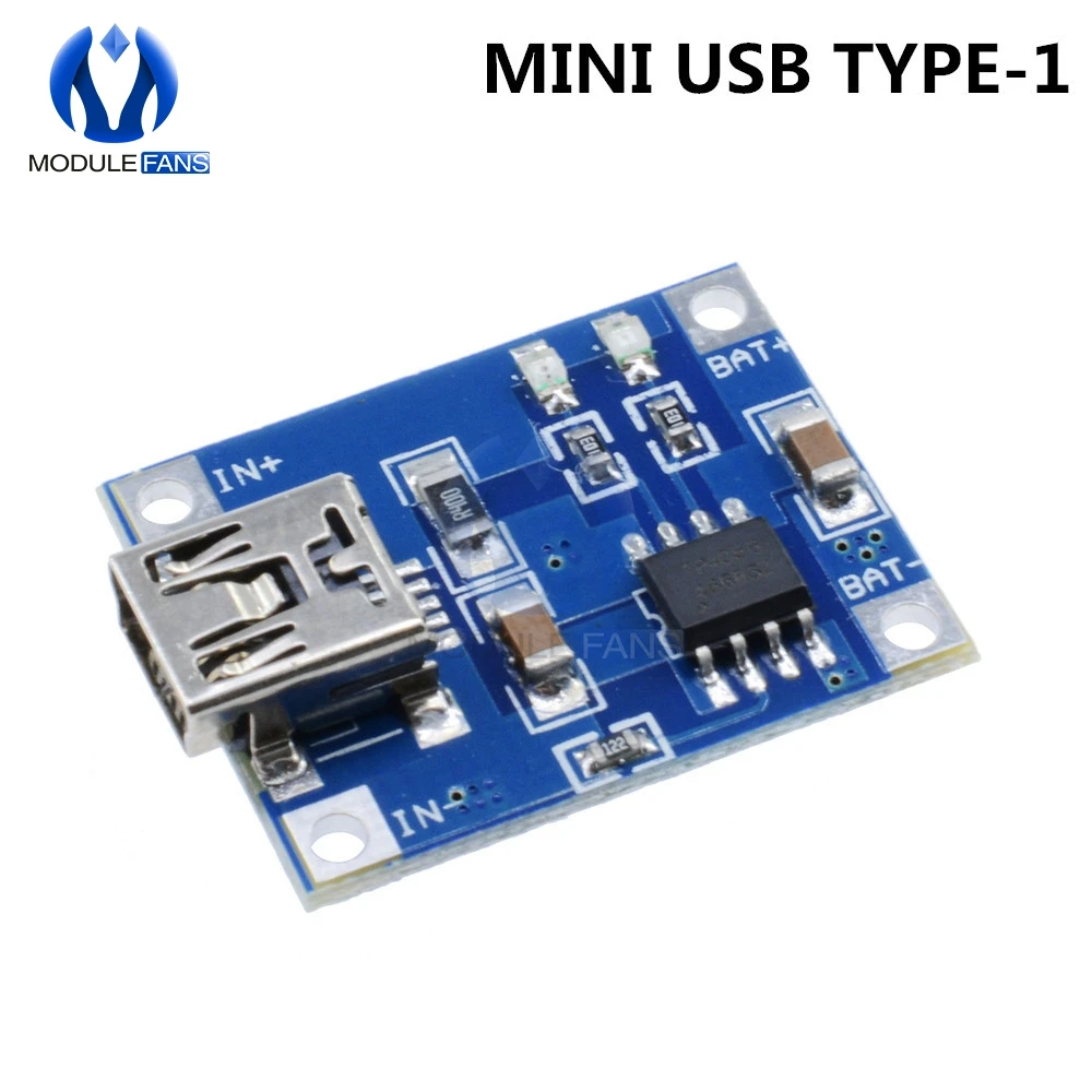 MINI USB 1 TP4056 type-c/Micro/Mini USB 5V 1A 18650 модуль зарядного устройства литиевой батареи зарядная плата двойной функции Li-Ion TC4056A TC4056 - Цвет: MINI USB 1