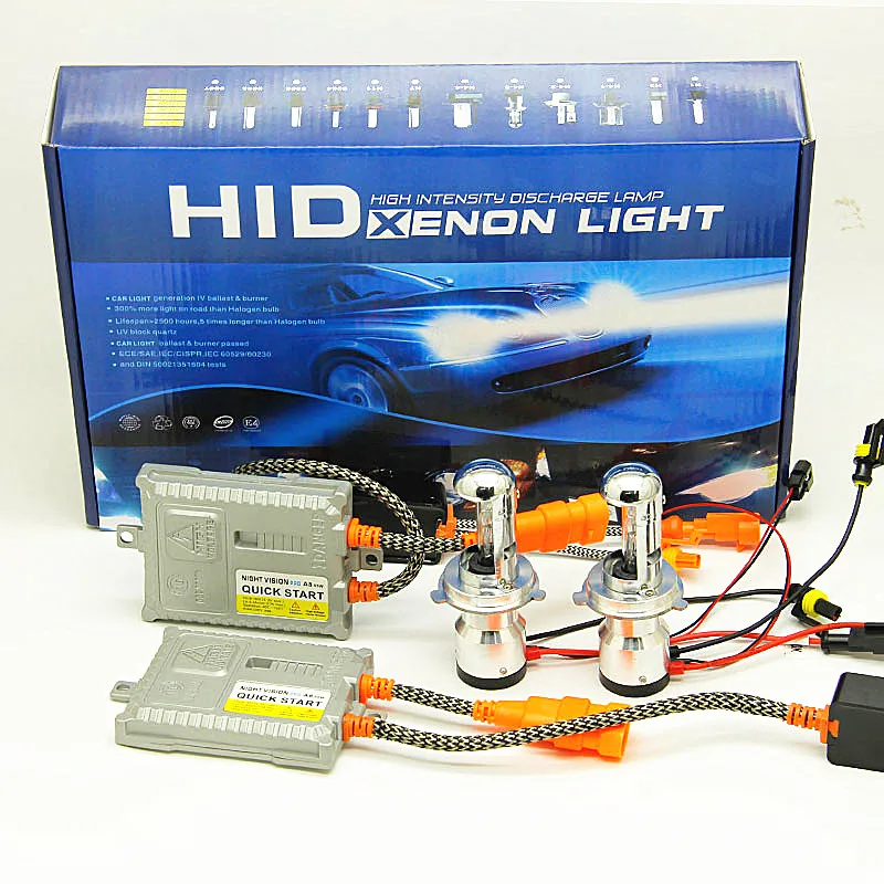 Биксенон 55 Вт H4 Hi Low 12 В AC HID H4-3 Биксеноновая автомобильные ксеноновые фара 1 компл |