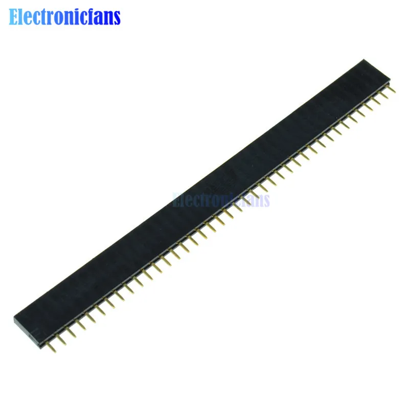 10 шт. однорядные штыревые разъемы 2 54 мм 40 контактов|pin header|hot salefemale pin header |