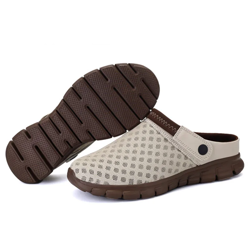 CBJSHO размеры 36–46 тапочки унисекс обувь Slip-on Пляжные сланцы Мужские дышащие Для