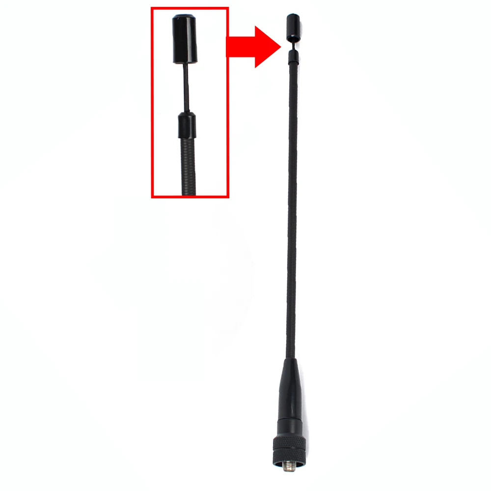 HYS Двухдиапазонный гибкая антенна 145 мГц и 435 Walkie Talkie VHF/UHF sma-женский для