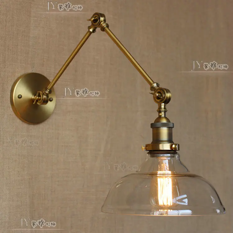 Koop E27 Vintage Industriële Wandlamp Loft Creatieve Swing Arm Blaker Balkon Trap Veranda Restaurant Bar Slaapkamer Muur Home Licht