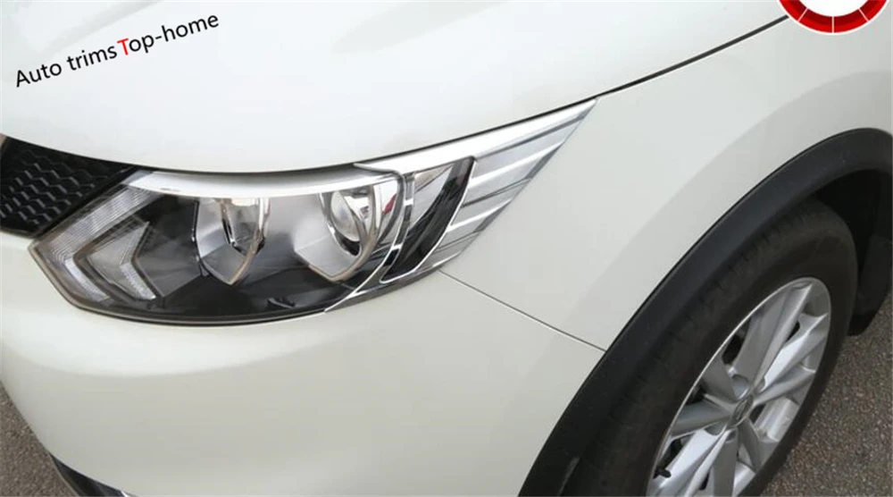 Yimaautotrims передние фары лампа для век Крышка бровей Накладка подходит Nissan Qashqai J11 2014