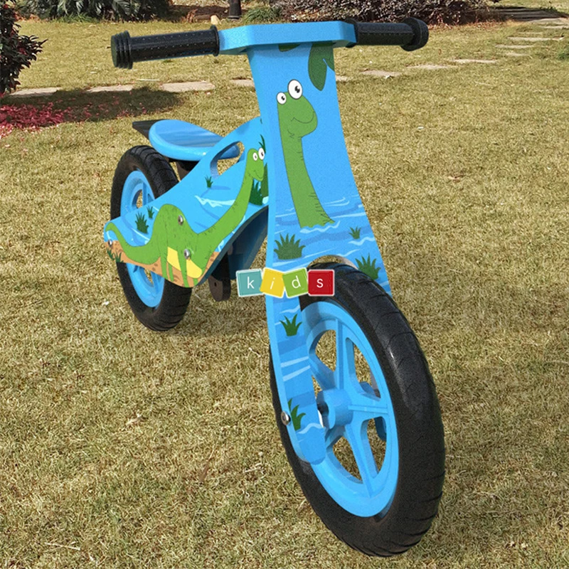 free shipping wooden kids balance bike children baby self balancing seat ride on  Спорт и