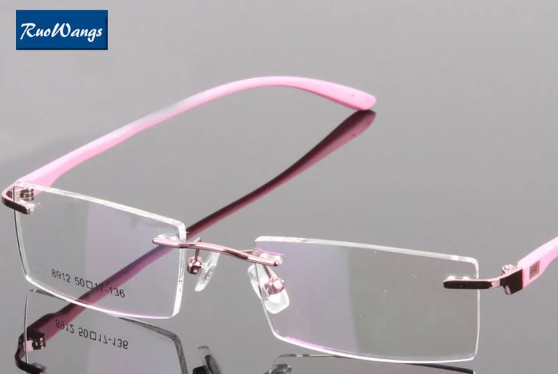 RuoWangs оправа для очков близорукости оптическая без оправы мужчин и женщин