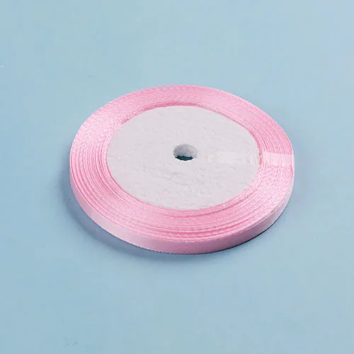 (25 ярдов/рулон) 6 мм один Уход за кожей лица атласной лентой оптовая продажа