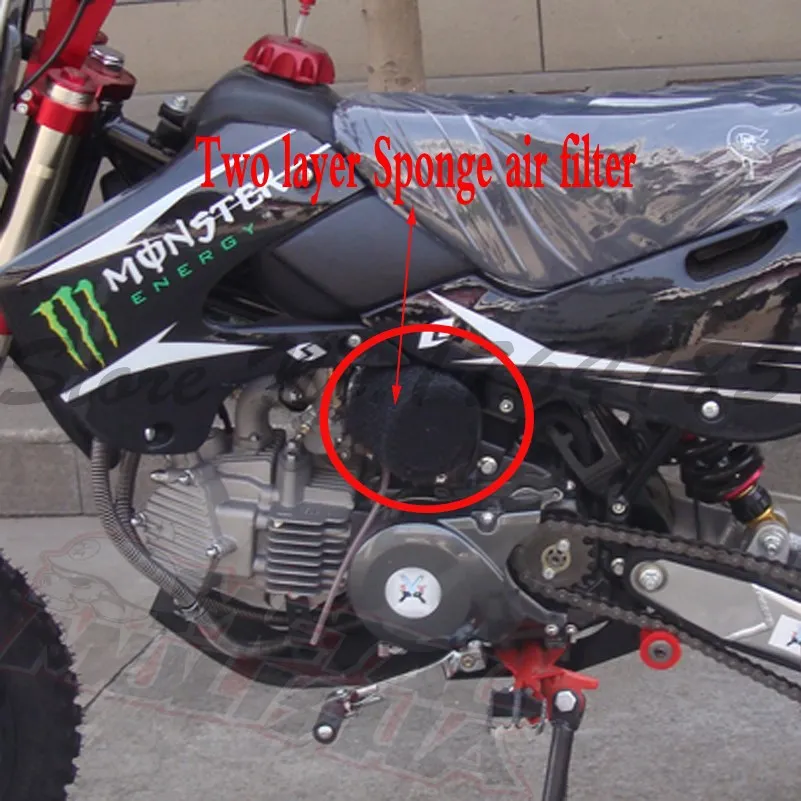 Motorcycle Sponge Air Filter Straight /Bent Neck 32/35/38/42/45/48mm for ATV Dirt Pit Bike Carburetor 70/110/125/150/200/250 cc |