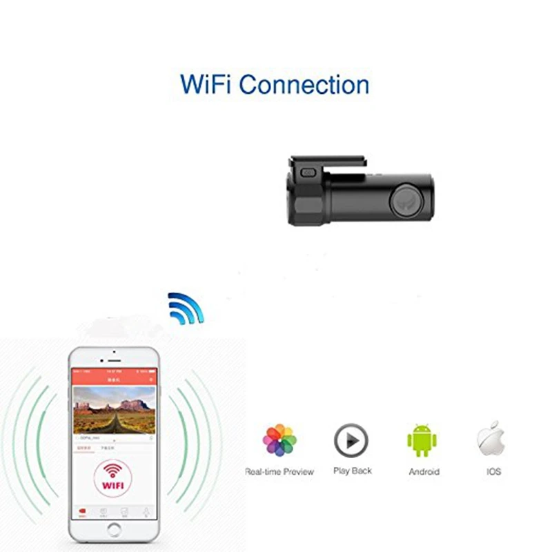 Мини Регистраторы dashcam WI FI Видеорегистраторы для автомобилей HD1080P Камера