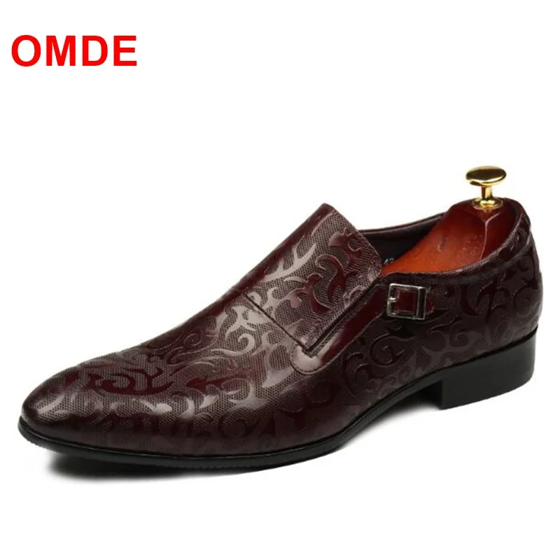 C·G·N·P Summer British Style Genuine Leather Men Dress Shoes Pointed Toe Buckles Loafers Casual Slip-on Wedding | Обувь