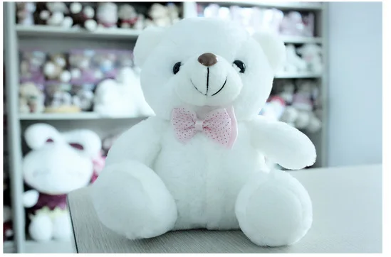 Новое Прибытие 20 СМ Красочные Светящиеся Teddy Bear Световой Плюшевые Игрушки