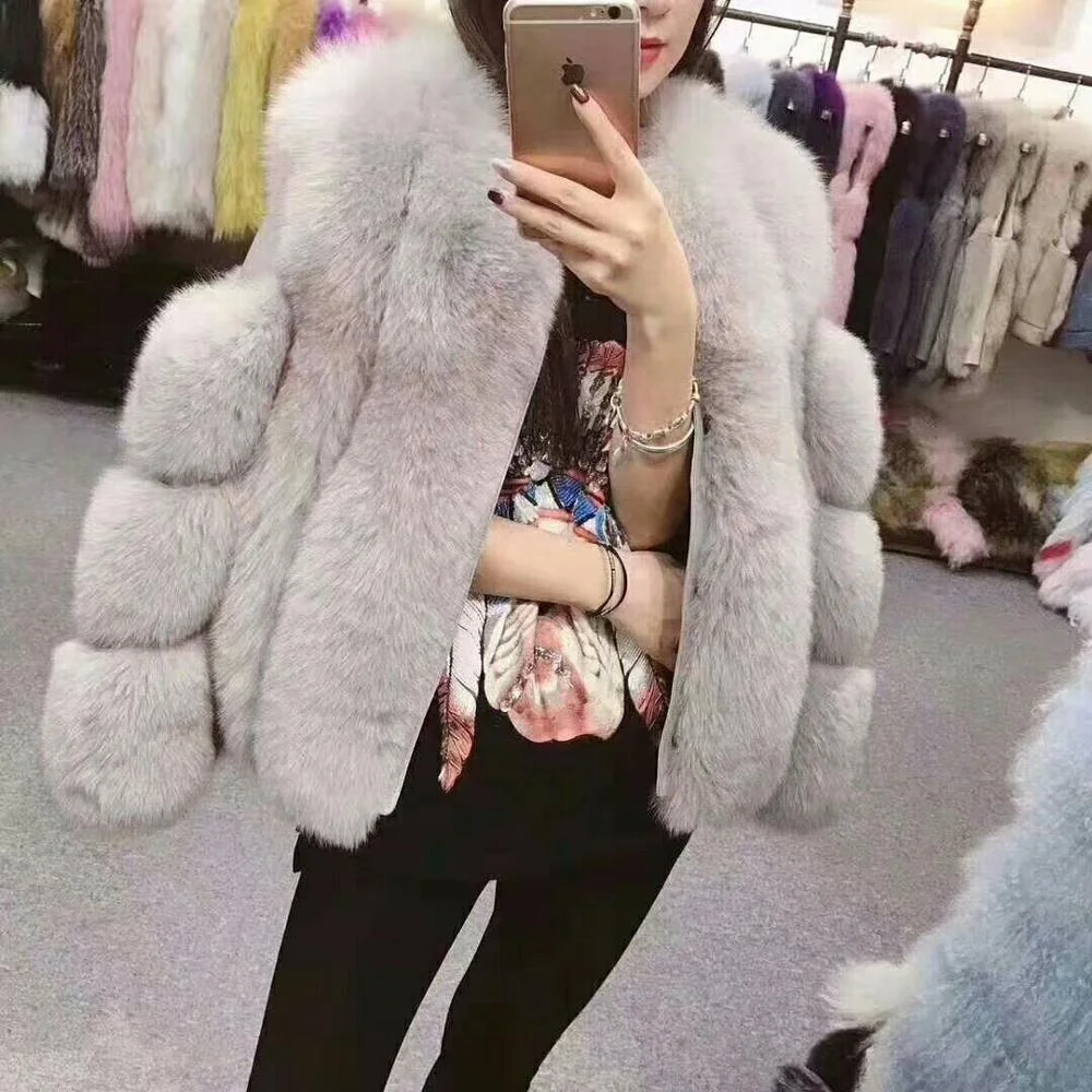 Модные короткие меховые куртки разных цветов женские зимние топы женские зимние куртки из лисьего меха кожаные пальто с натуральным лисьим мехом