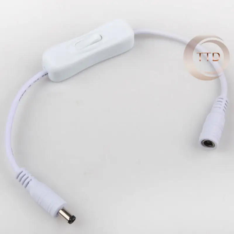 Светодиодный соединительный кабель постоянного тока 5 5*2 1 мм адаптер питания 30 см