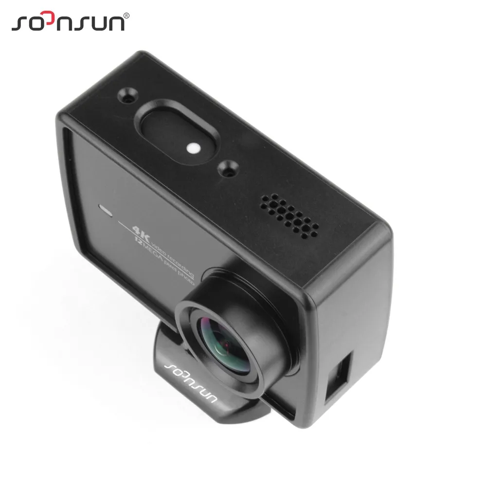 Защитная рамка SOONSUN для экшн камеры Xiaomi Yi 2 II 4K Xiaoyi + крышка объектива спортивной