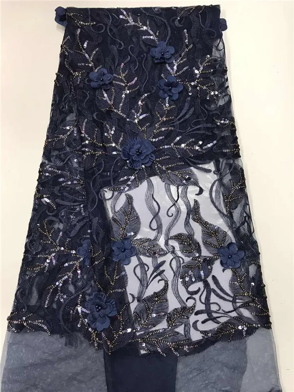 Вышивка подлинный французский бисер пайетки 3d кружево швейцарское африканская