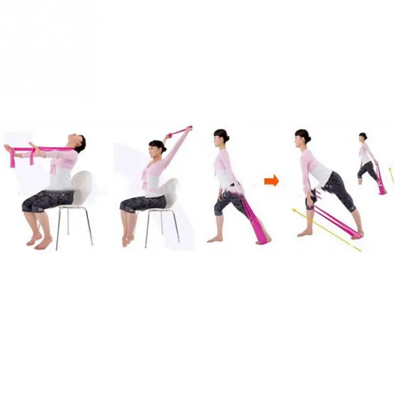 120 см эластичные ремни для занятий йогой фитнесом и спортивные растягивающиеся