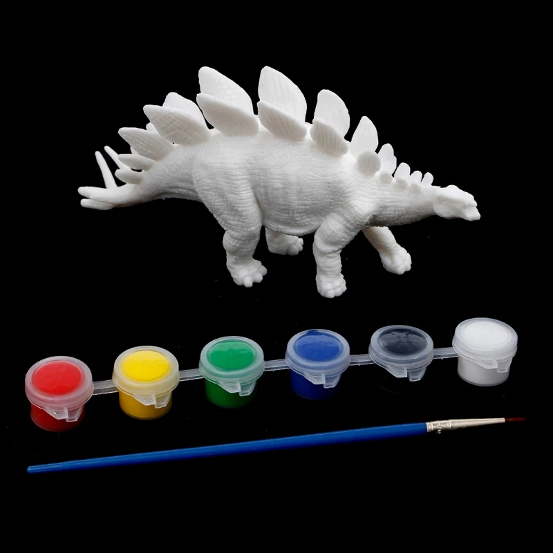 Stegosaurus DIY раскраска картина Животное Динозавр Модель Рисунок граффити Дети Детские игрушки - Цвет: Stegosaurus