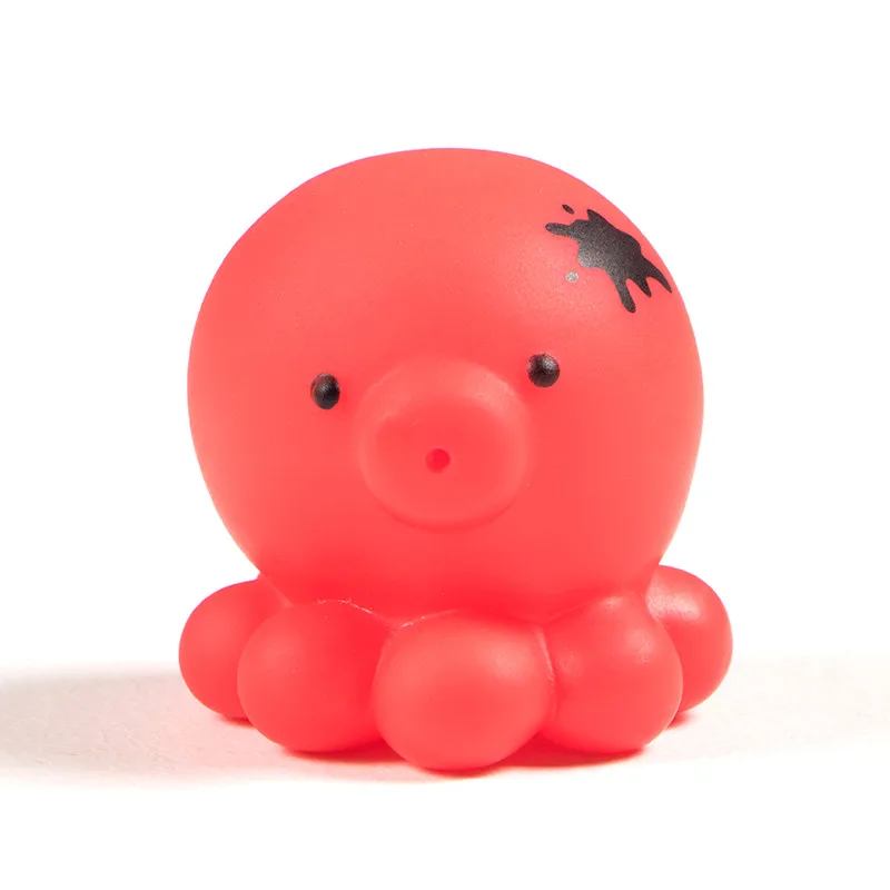 octopus 1 шт. игрушка для бассейна, для плавания, Детские Игрушки для ванны, милый подарок для мальчиков и девочек, набор резиновых гоночных животных 0-12 месяцев, плавающие резиновые осьминог - Цвет: octopus