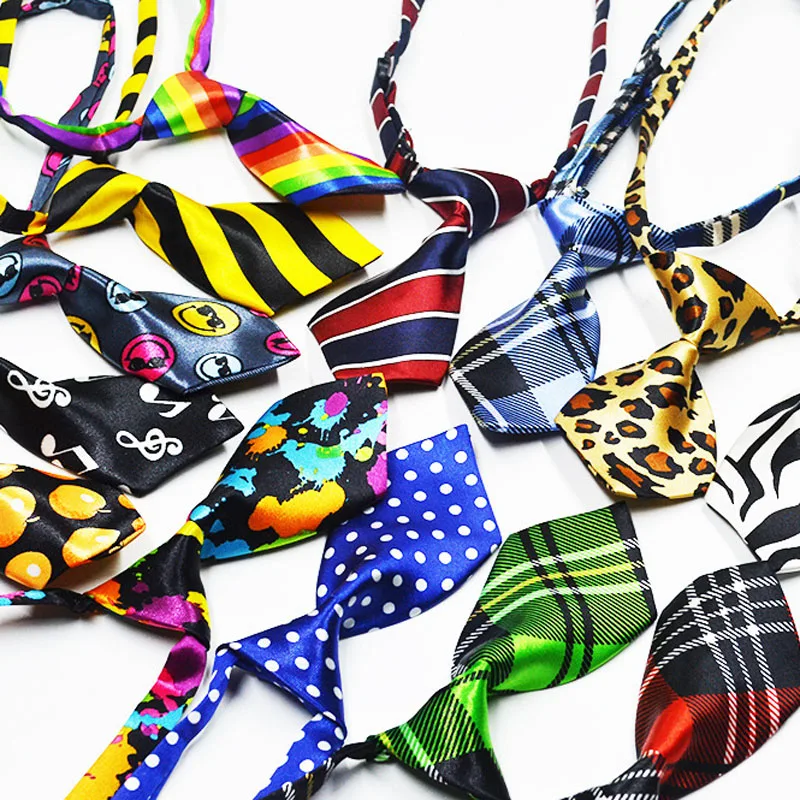 (20 шт./лот) поводок-рулетка полиэстер с рисунком собачки и котика Галстуки 30 Цвета