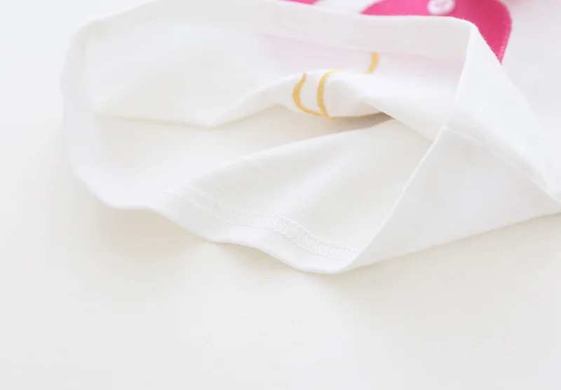 Новая Осенняя футболка для девочек детская хлопковая Футболка с вышитым