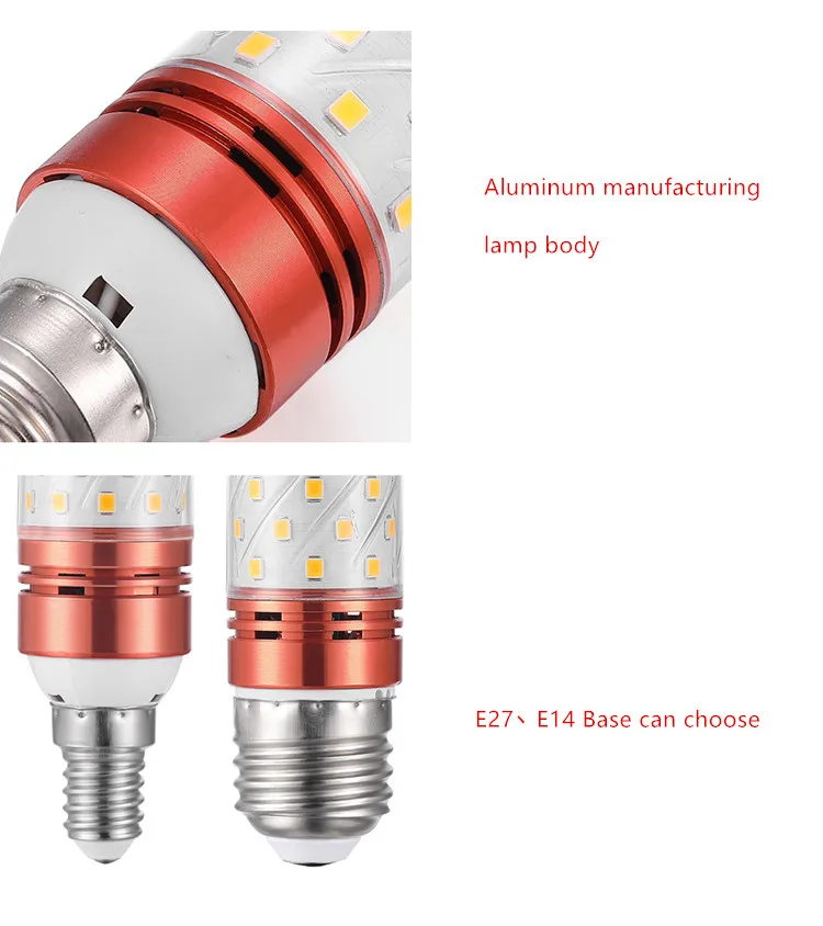 1X E27 E14 8 Вт 12 Вт 16 Вт SMD2835 светодиодный светильник для свечи 220 в 230 В экономит энергию теплый/холодный белый Светодиодный светильник для кукурузы Bombillas домашний свет