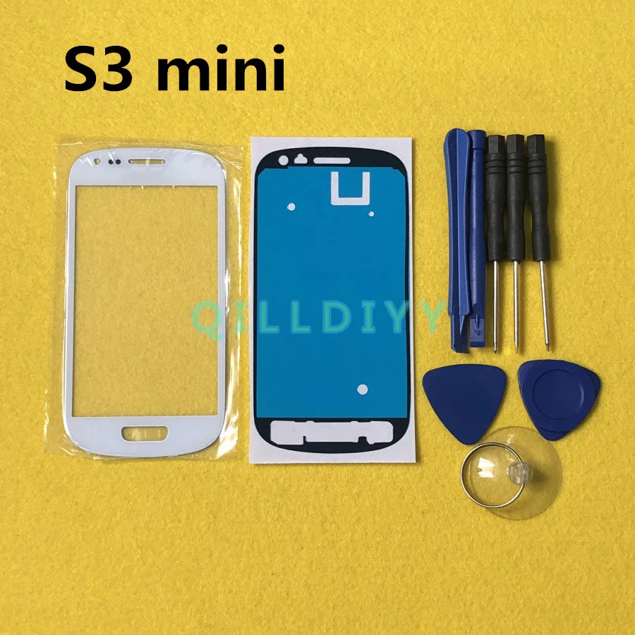 Сменная панель сенсорного экрана для Samsung Galaxy S3 mini i8190 внешний объектив переднего