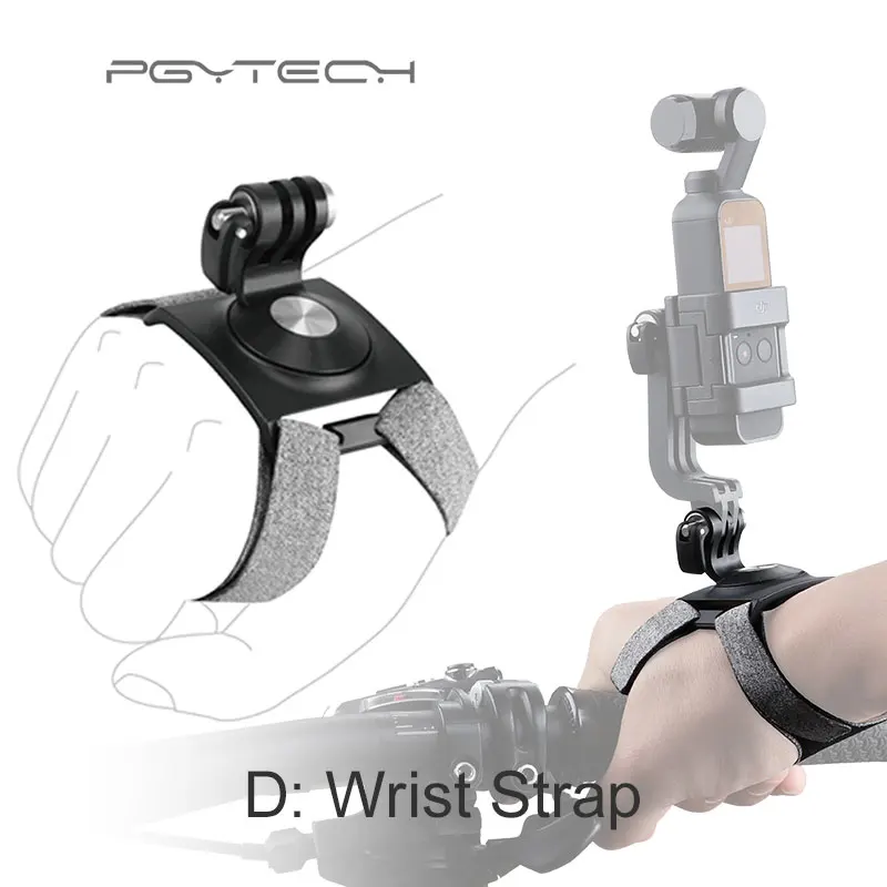 PGYTECH DJI Osmo Карманный кронштейн для Osmo мини штатив аксессуары или удлинитель или рюкзак крепеж стабилизатор запчасти - Цвет: Серебристый