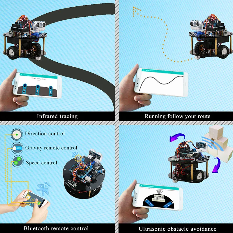 Робот Keywish для Arduino Project умный автомобиль стартовый набор с обучающим