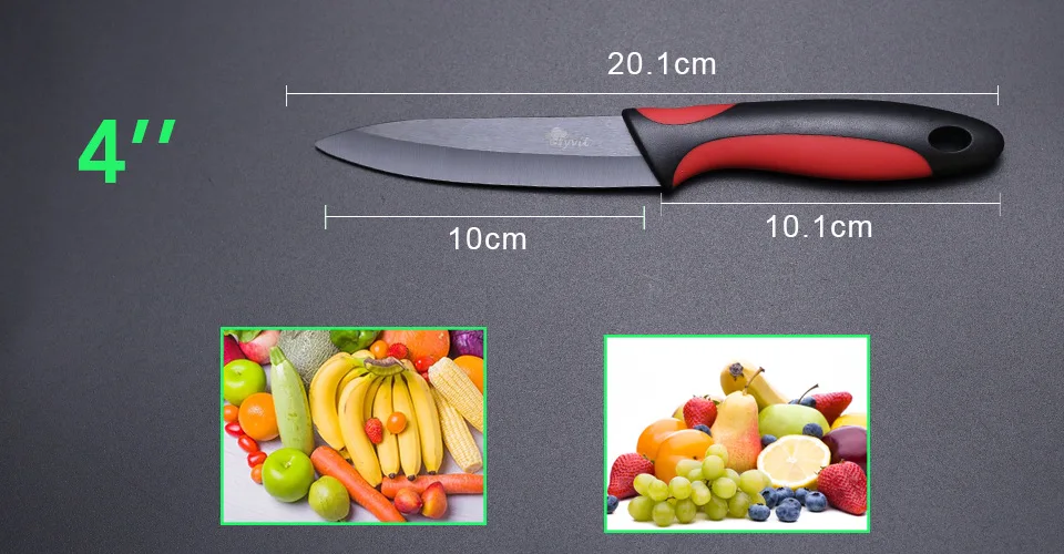 Керамика Ножи циркония кухонный нож кулинария набор " 4" " 6" дюймов+ нож+ Чехлы для мангала фрукты нож для очистки овощей Красота Подарки Высокое качество