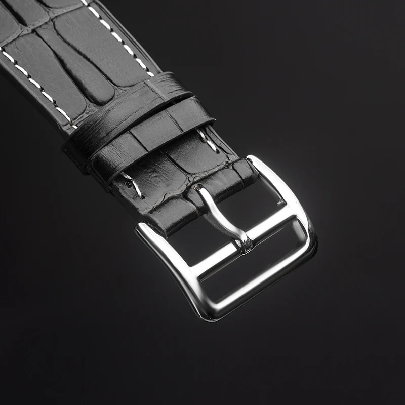 Qialino модные Пояса из натуральной кожи ремешок для iwatch нержавеющей Булавки пряжки