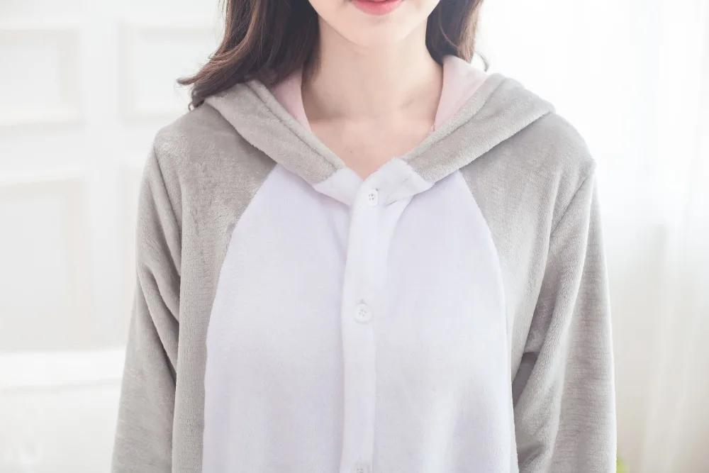 Animal Adult Unisex Gray Koala Onesies Sets Pyjama Sleepwear Cosplsy Costume | Cosplay Costumes