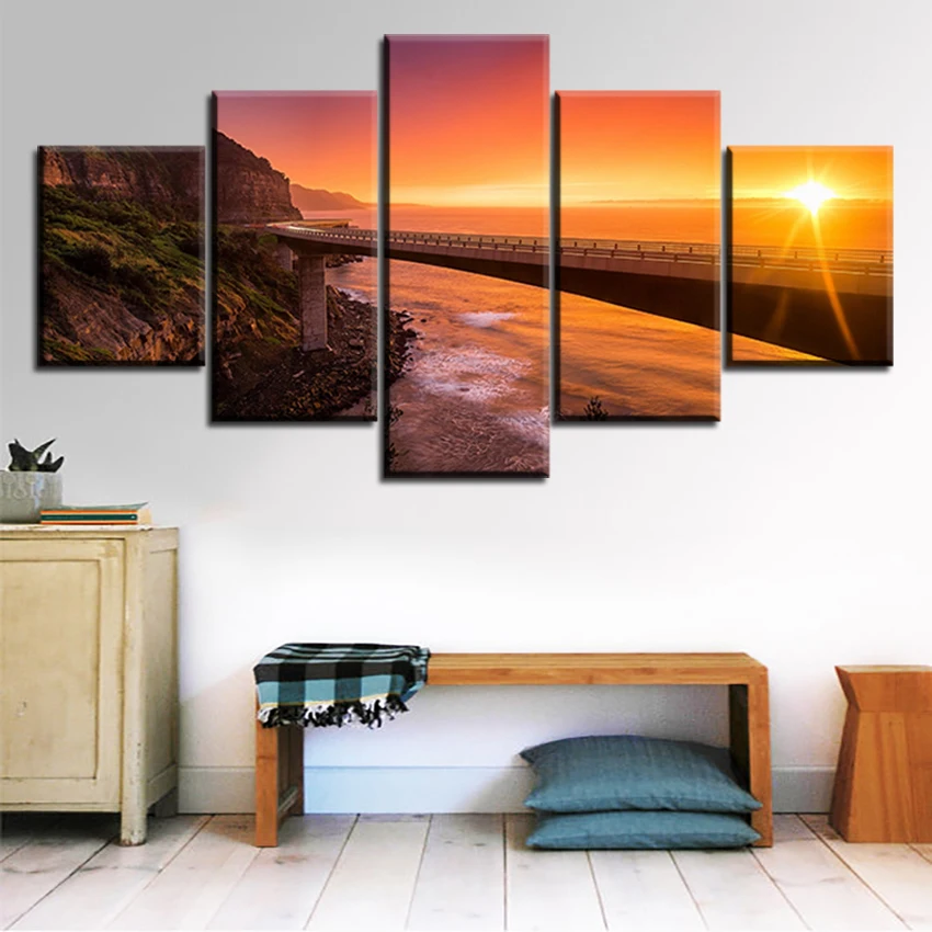 

Набор для рисования маслом на холсте морской скалы, без рамки, 5 шт.