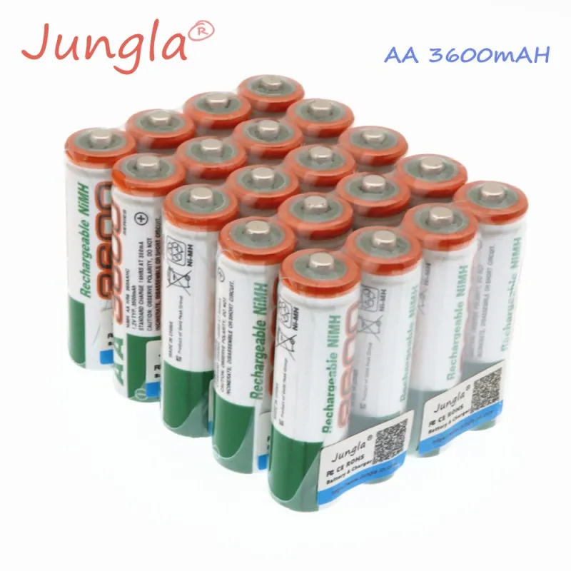 Новые 4~ 20 шт/lote 1,2 V AA 3600mAh NI MH предварительно заряженные аккумуляторы NI-MH перезаряжаемые AA3600 игрушки камера микрофон