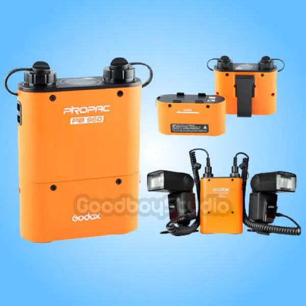 Godox PB960 оранжевый сдвоенный выход вспышки упаковка батареек для sony HVL F60M F58AM F43AM|godox