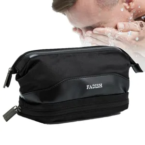 Профессиональная мужская водонепроницаемая косметичка для путешествий, несессер, портативное хранилище для туалетных принадлежностей, чехлы для макияжа, органайзер, аксессуары, поставка
