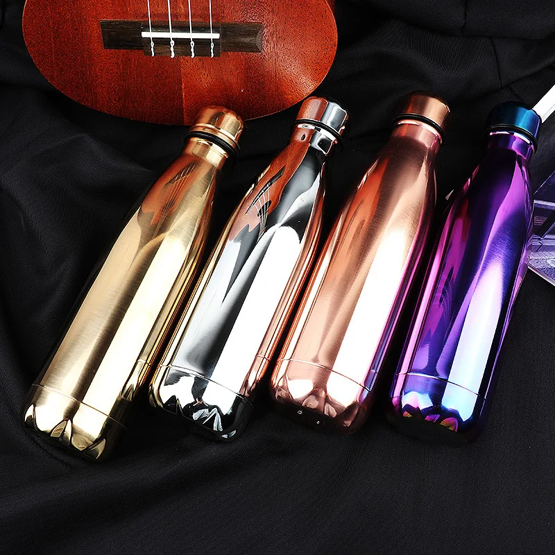 500ML Thermos cup Stainless steel thermos coffee mug Outdoor Sports Double Wall Drink Water Cup Vacuum flask for water bottle | Дом и сад