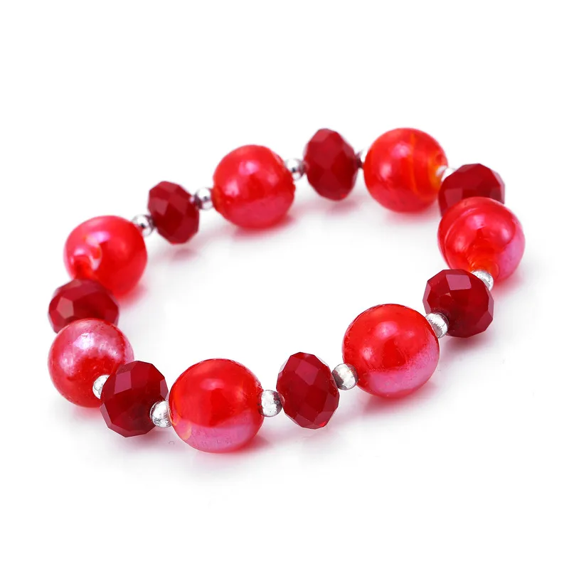 

Crystal Beads Ceramic DIY Jewelry 4 Colors Brand Bracelet for Women Mujer Pulseras Fashion Jewelry Birthday Gift