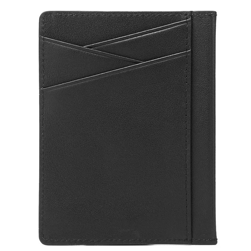 RFID blocking Genuine Leather Men Small Wallet Business Real Leather Anti-RFID Male credit card& ID holder With Coin Pocket