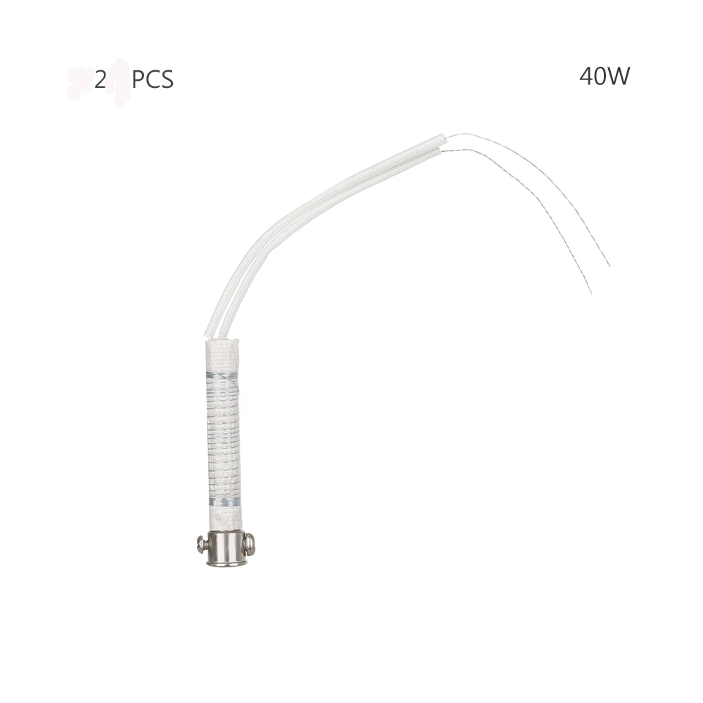 40W 2pcs 2 шт./лот 220 В 30W40W60W паяльник сердечник нагревательный элемент Замена сварочный инструмент Металлообработка аксессуар Новинка - Цвет: 40W 2pcs