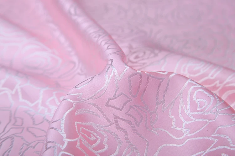 90х100см розовая металлическая жаккардовая парчовая ткань японский Ветер 3D пряжа