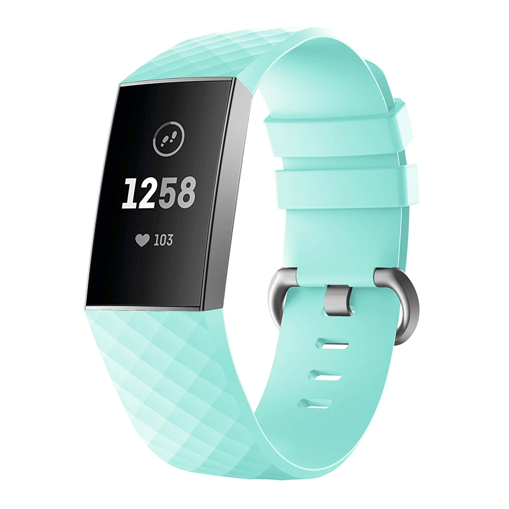 Цветной мягкий силиконовый спортивный ремешок для Fitbit Charge 3 часов Аксессуары