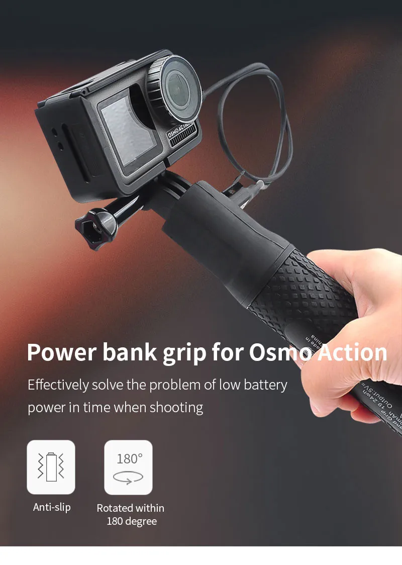 Для Insta 360 ONE X/DJ OSMO Экшн-камера мощная портативная селфи палка зарядное устройство Новое поступление Мода
