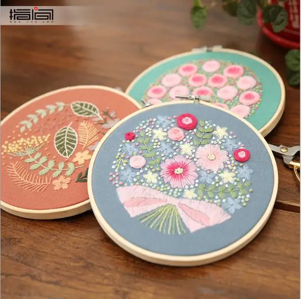 Европейская Цветочная лента 15x15 см вышивка искусственные цветы маленькие