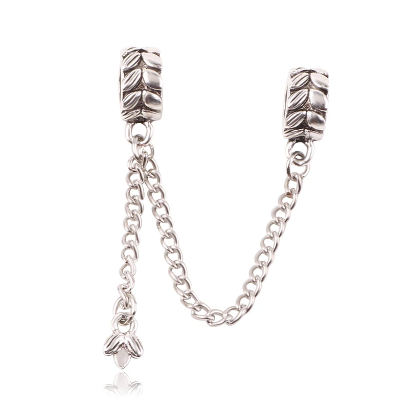 K132 Dodocharms кулон серебряный золотой браслет ожерелье Подходит Pandora бисера любовь подарок цепь ювелирные изделия в форме сердца - Цвет: K132