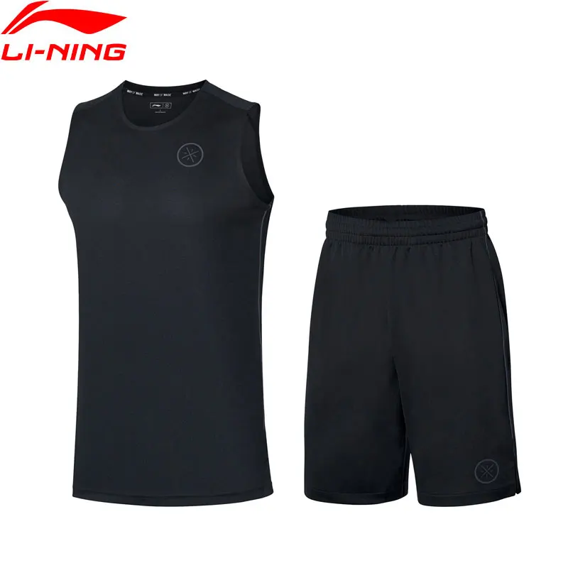 Li Ning мужская баскетбольная форма для соревнований костюм из полиэстера на сухой