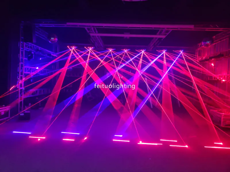 Новый 6 головок лазерный луч бар светильник DMX Лазерная движущаяся головка Вт RGB