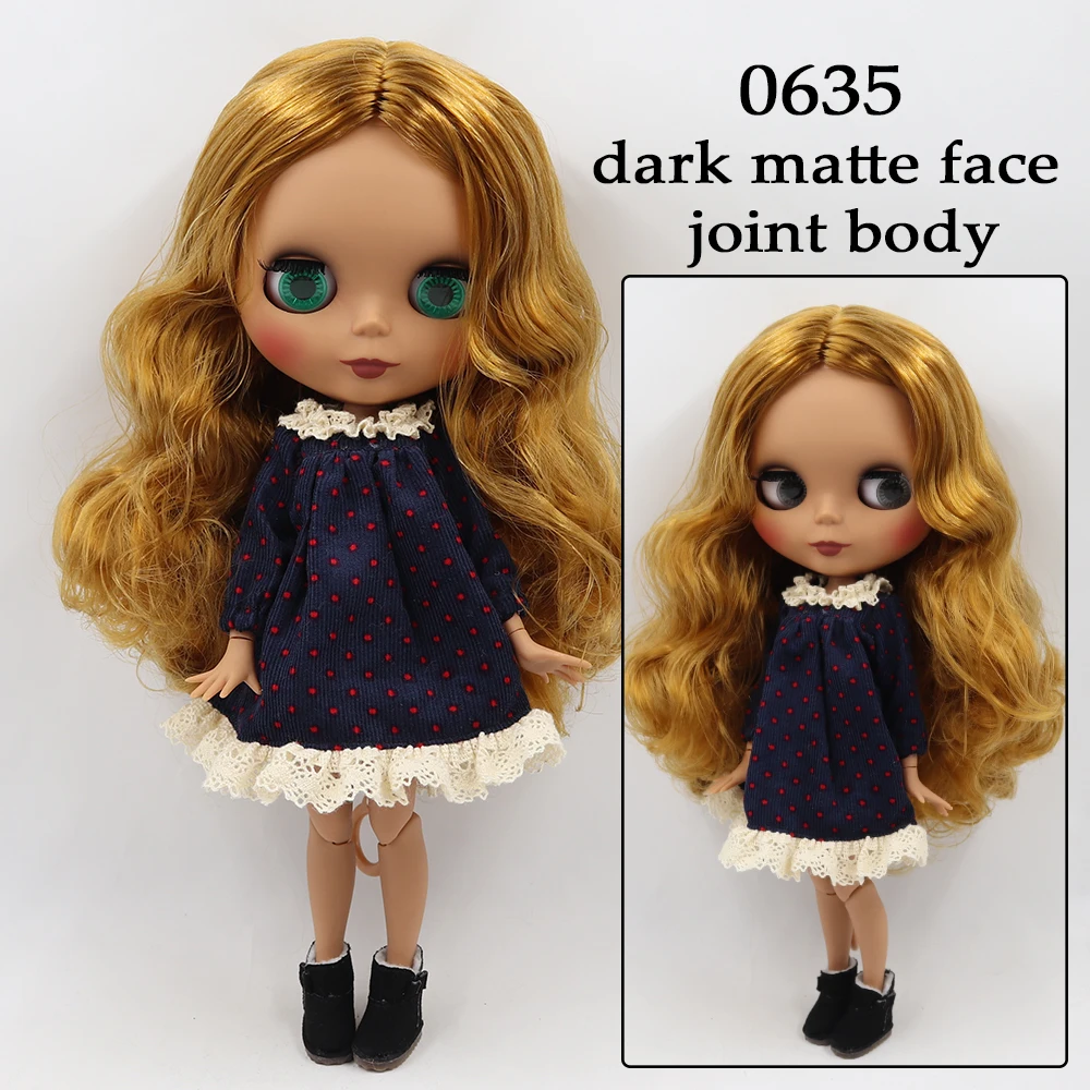 Фабрика blyth кукла bjd шарнир тела белая кожа bjd 30 см матовый лица резные губы с бровей индивидуальные лица