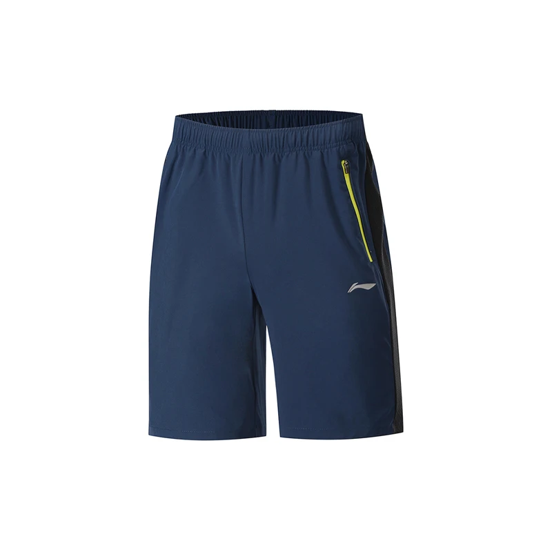 Li-Ning мужские тренировочные спортивные шорты из 88.8% полиэстера и 11.2% спандекса с подкладкой для фитнеса AKSP067 MKD1632
