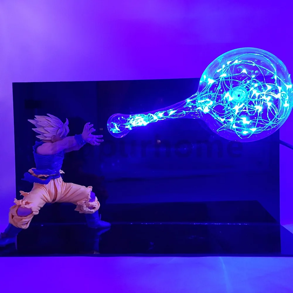 Сон Гоку Kamehameh DIY светодиодный Ночные огни Аниме фигурки из игры Dragon Ball DBZ